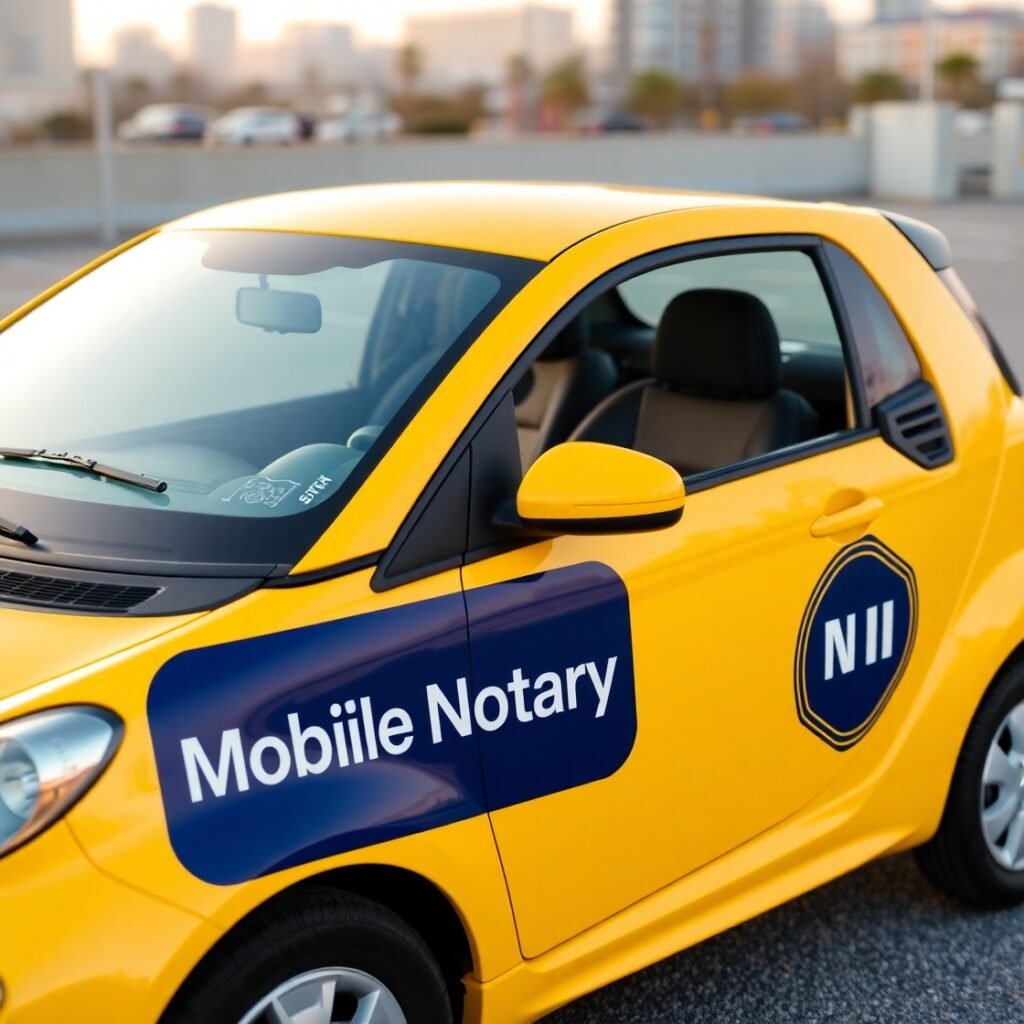 MOBILE NOTARY  CAR